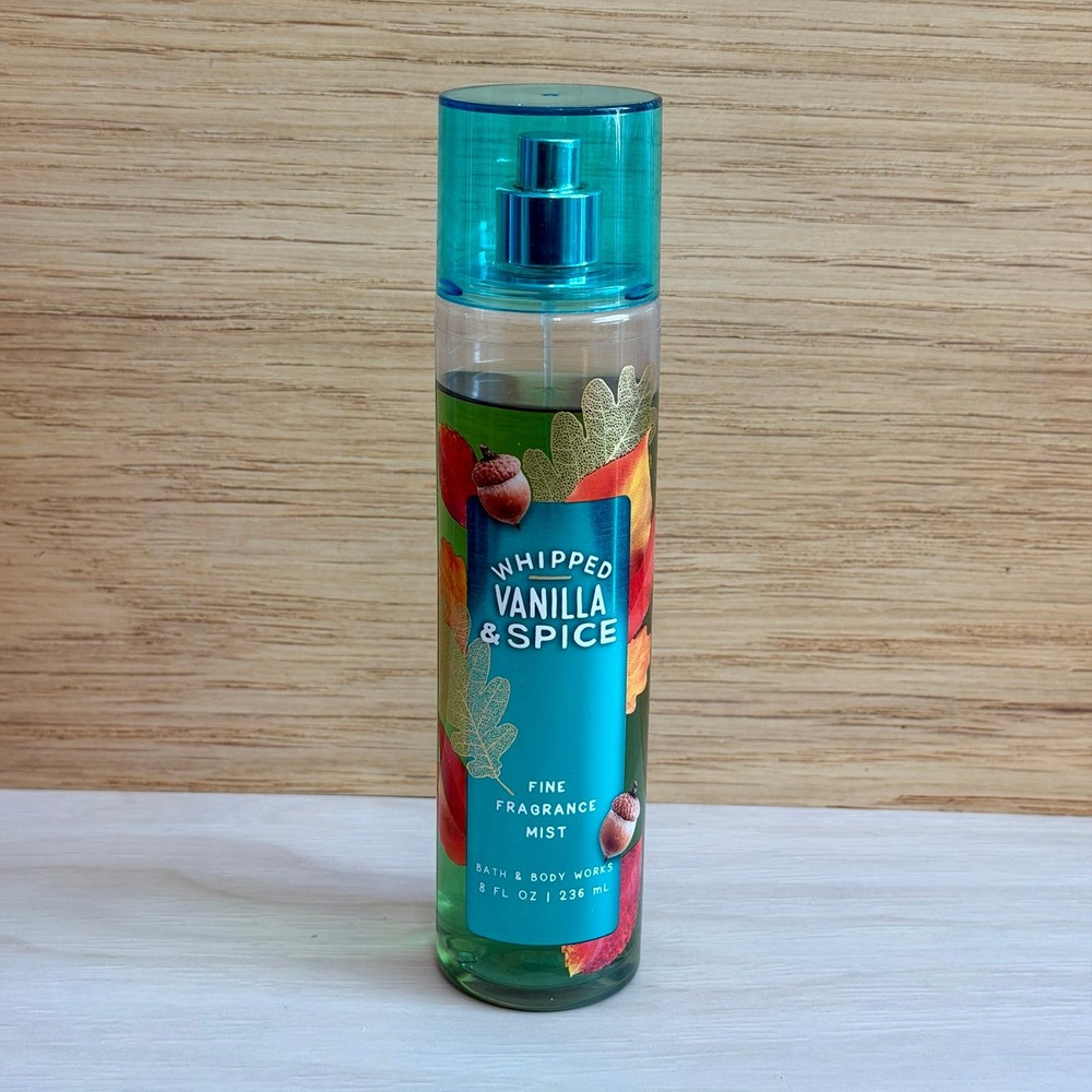 Bath & Body Works WHIPPED VANILLA & SPICE Fine Fragrance Mist Spray 8oz Retired